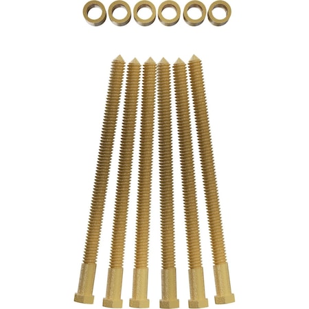 Ekena Millwork Premium 7/8" Barn Door Flat Track Extension Hardware for 2 1/4" Door, Jacob's Gold GB60015EXJG